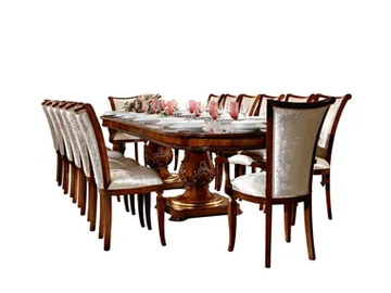 PRESTIGE - Oval wooden table by Barnini Oseo - view 2